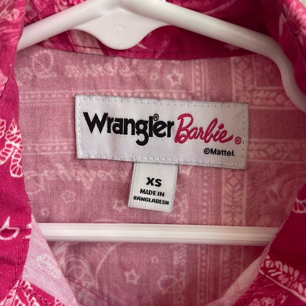 Wrangler Barbie cowgirl dress, size is XS.